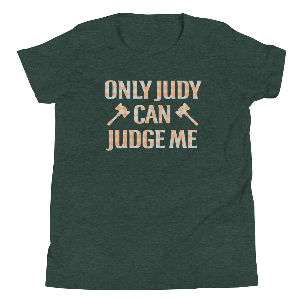 Only Judy Can Judge Me Kid's Youth Tee Hoodie, Sweatshirt | PureTeeCo.com (Image 5)