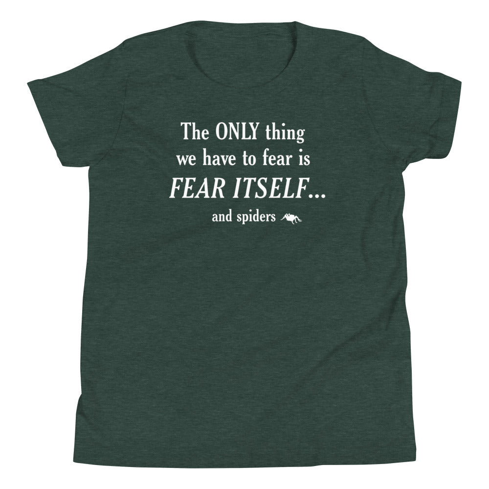 The Only Thing We Have To Fear Kid's Youth Tee Hoodie, Sweatshirt | PureTeeCo.com (Image 4)