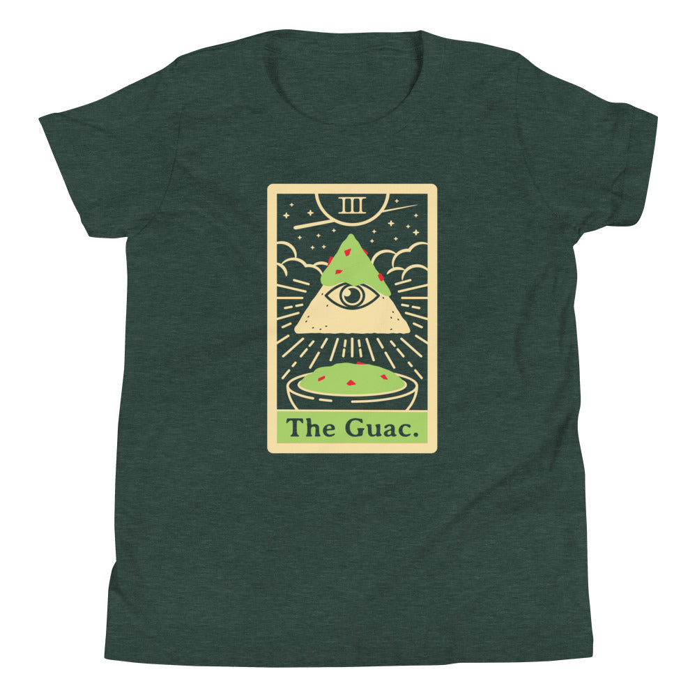 The Guac Tarot Kid's Youth Tee Hoodie, Sweatshirt | PureTeeCo.com (Image 4)