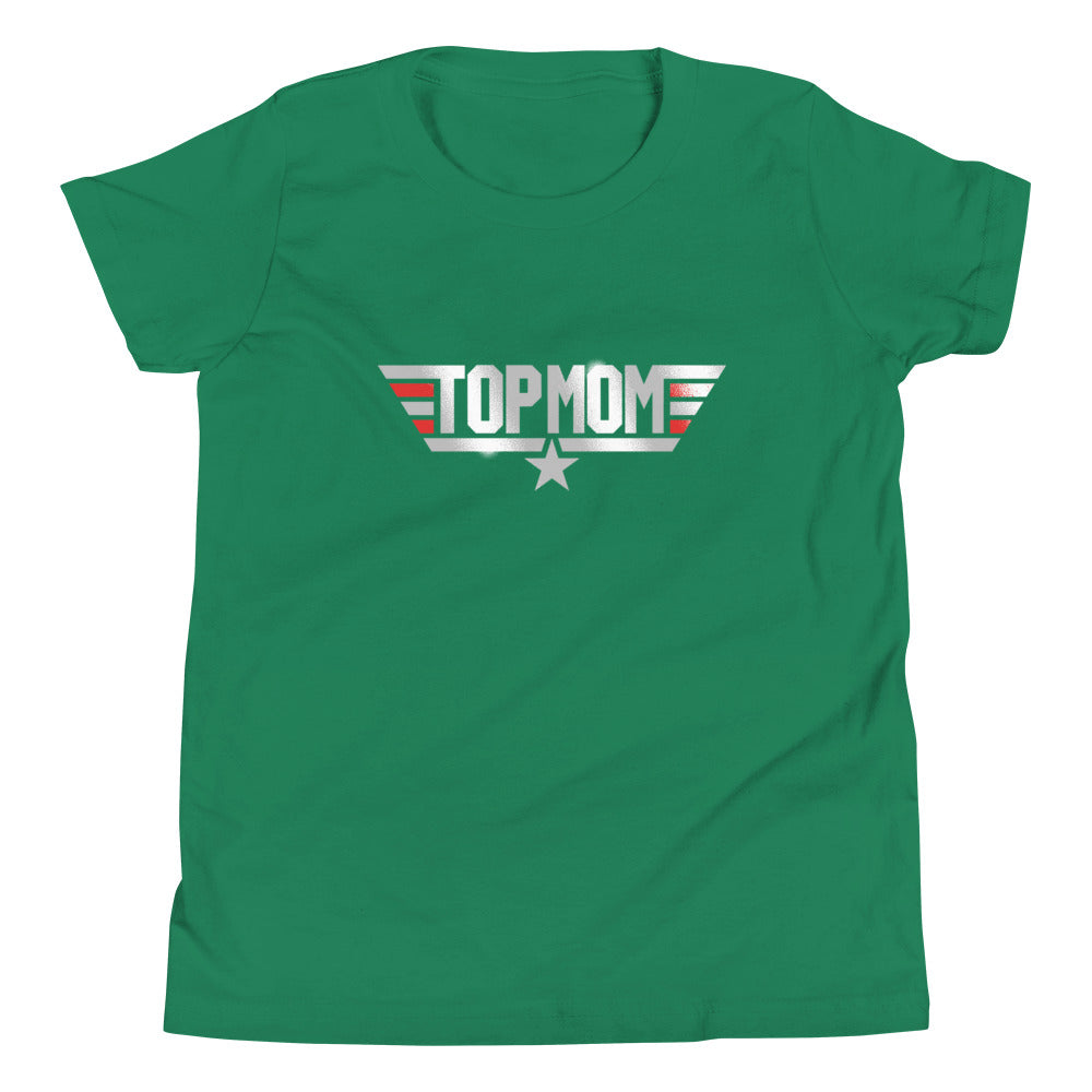 Top Mom Kid's Youth Tee Hoodie, Sweatshirt | PureTeeCo.com (Image 5)