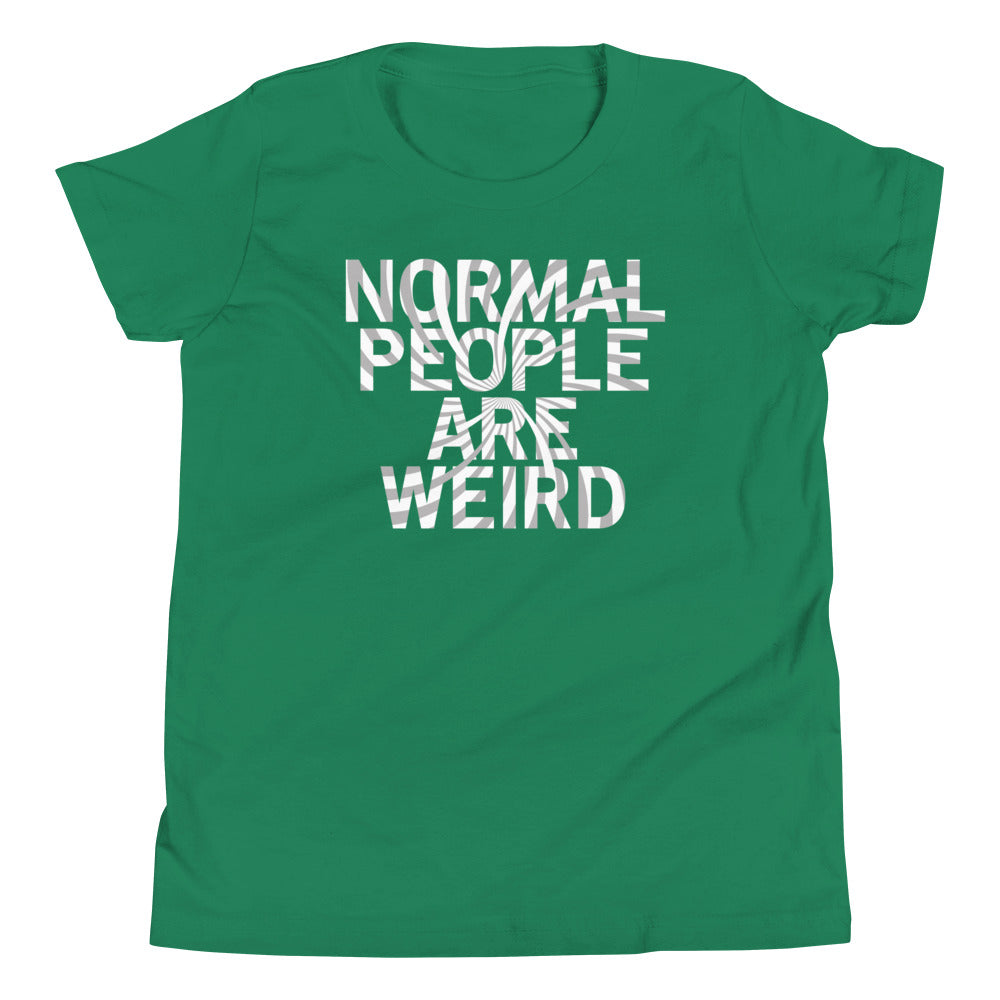 Normal People Are Weird Kid's Youth Tee Hoodie, Sweatshirt | PureTeeCo.com (Image 4)
