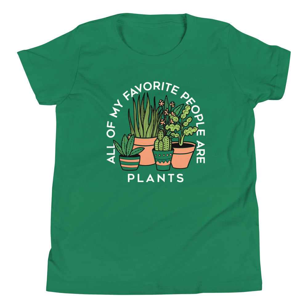 All Of My Favorite People Are Plants Kid's Youth Tee Hoodie, Sweatshirt | PureTeeCo.com (Image 3)
