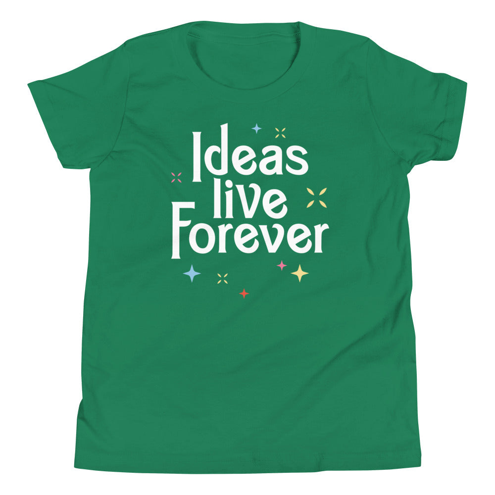 Ideas Live Forever Kid's Youth Tee Hoodie, Sweatshirt | PureTeeCo.com (Image 5)