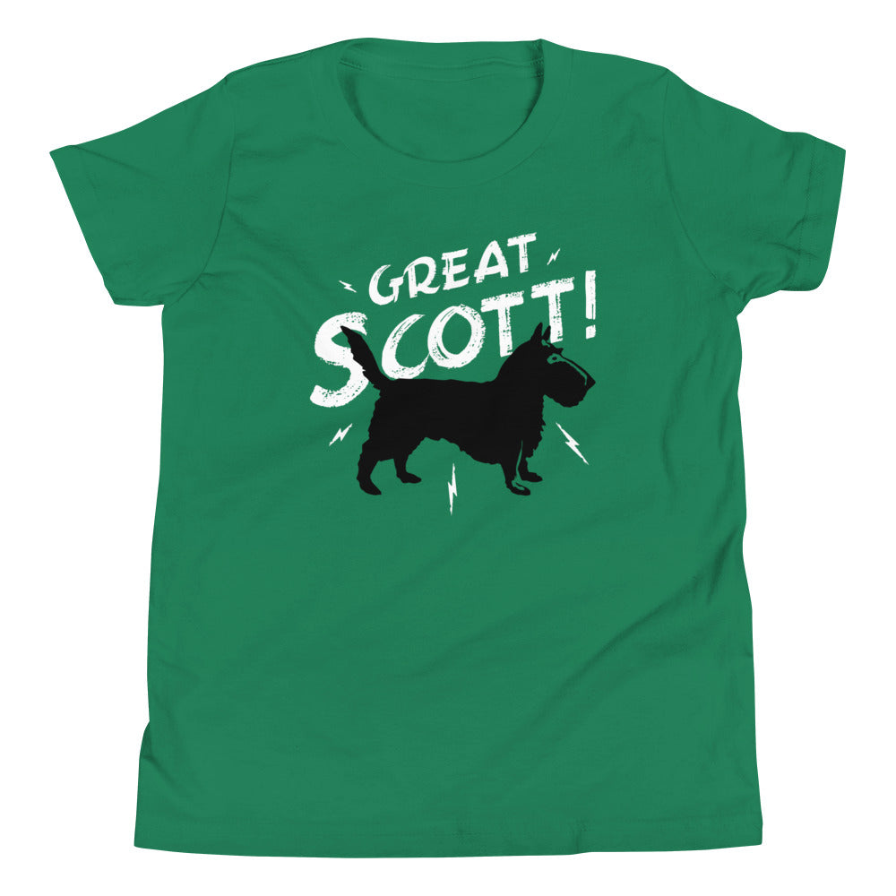 Great Scott! Kid's Youth Tee Hoodie, Sweatshirt | PureTeeCo.com (Image 3)