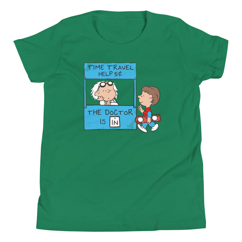 The Doctor Is In Kid's Youth Tee Hoodie, Sweatshirt | PureTeeCo.com (Image 2)