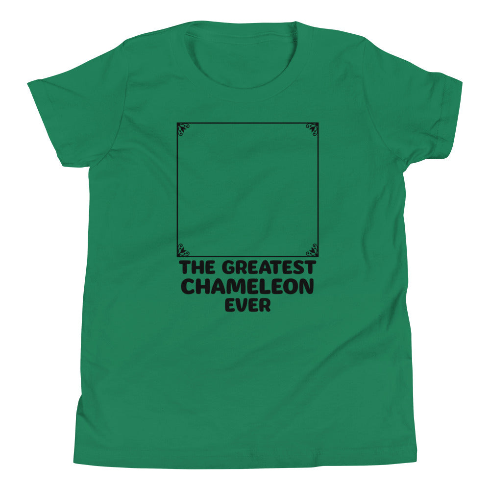 The Greatest Chameleon Ever Kid's Youth Tee Hoodie, Sweatshirt | PureTeeCo.com (Image 1)