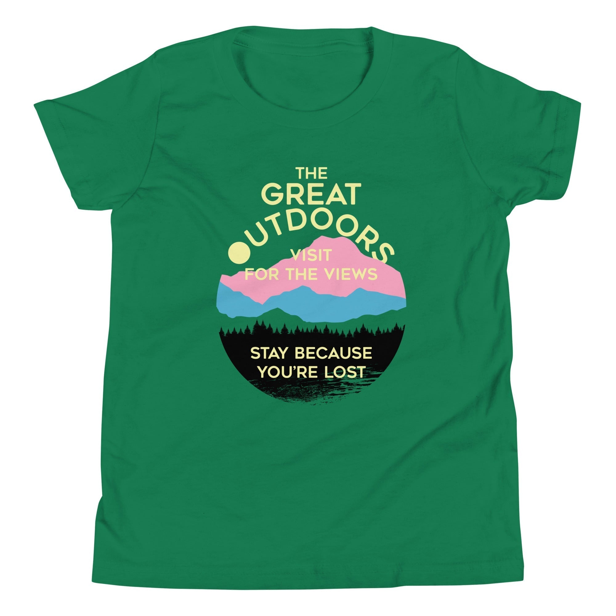 The Great Outdoors Kid's Youth Tee Hoodie, Sweatshirt | PureTeeCo.com (Image 4)