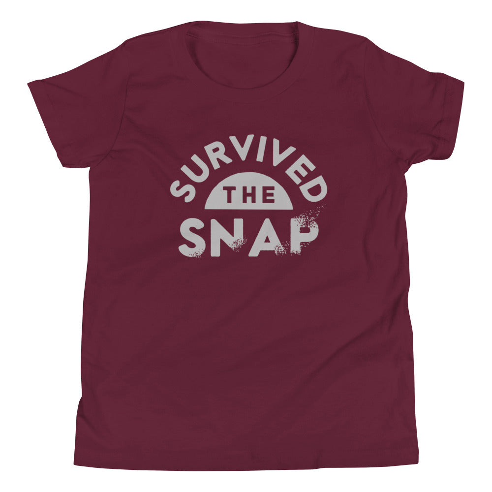 Survived The Snap Kid's Youth Tee Hoodie, Sweatshirt | PureTeeCo.com (Image 3)