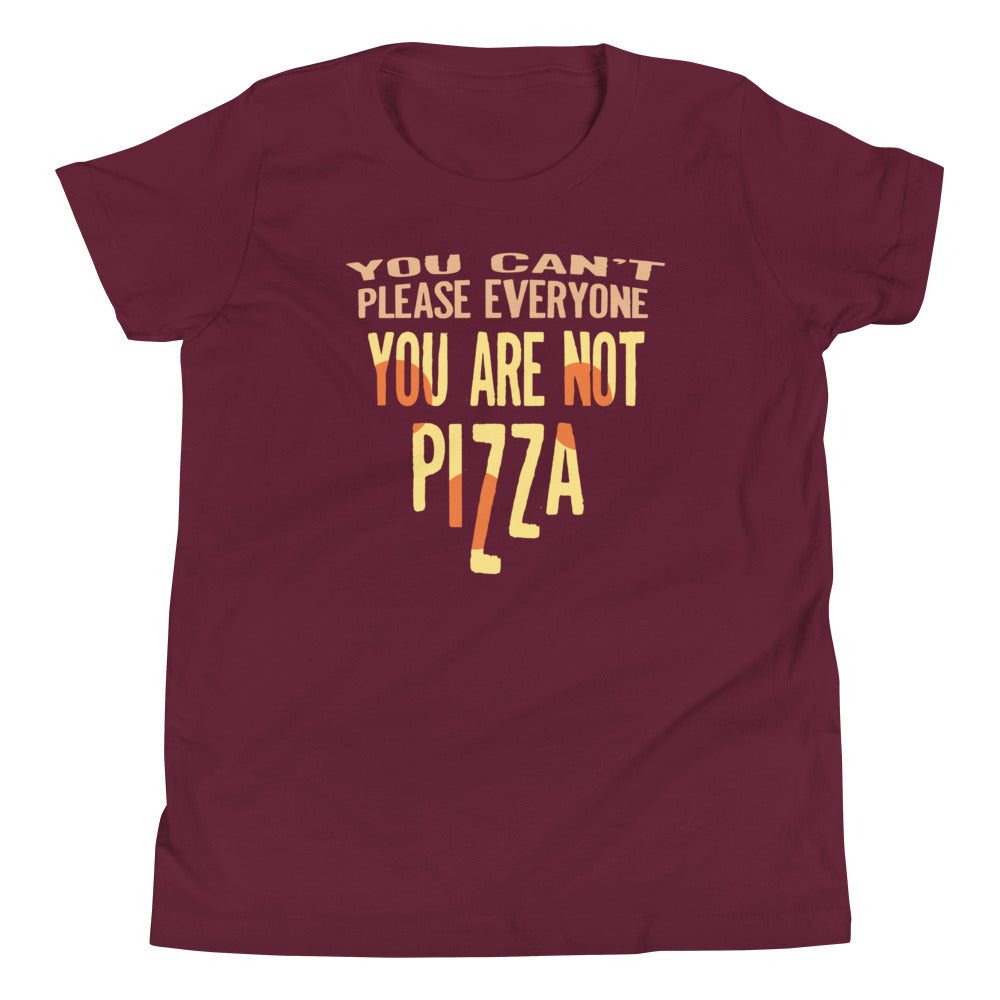 You Are Not Pizza Kid's Youth Tee Hoodie, Sweatshirt | PureTeeCo.com (Image 3)