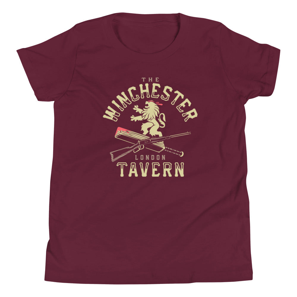 The Winchester Tavern Kid's Youth Tee Hoodie, Sweatshirt | PureTeeCo.com (Image 3)