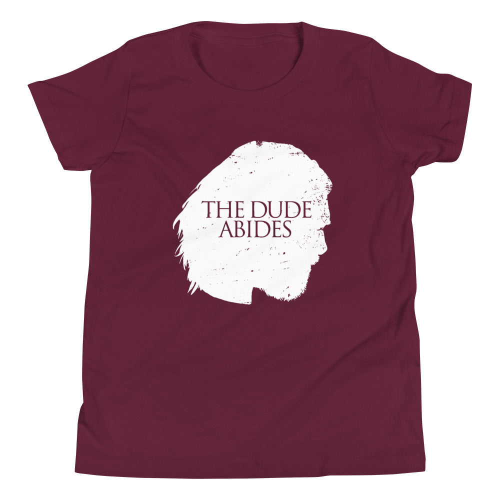 The Dude Abides Kid's Youth Tee Hoodie, Sweatshirt | PureTeeCo.com (Image 3)