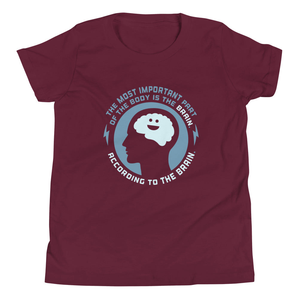 Most Important Part Of The Body Kid's Youth Tee Hoodie, Sweatshirt | PureTeeCo.com (Image 3)