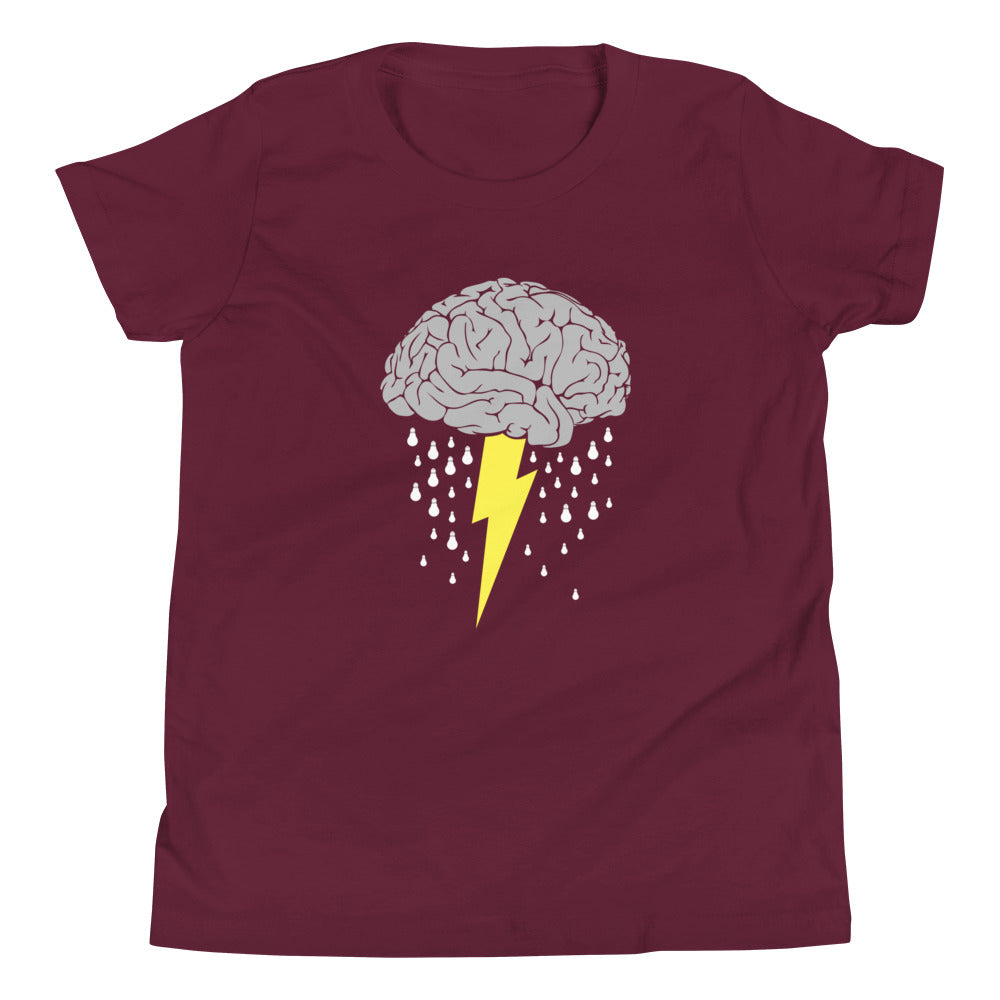 Brainstorm Kid's Youth Tee Hoodie, Sweatshirt | PureTeeCo.com (Image 3)