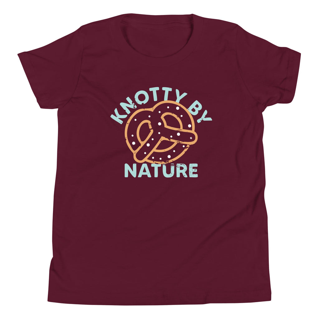 Knotty By Nature Kid's Youth Tee Hoodie, Sweatshirt | PureTeeCo.com (Image 3)