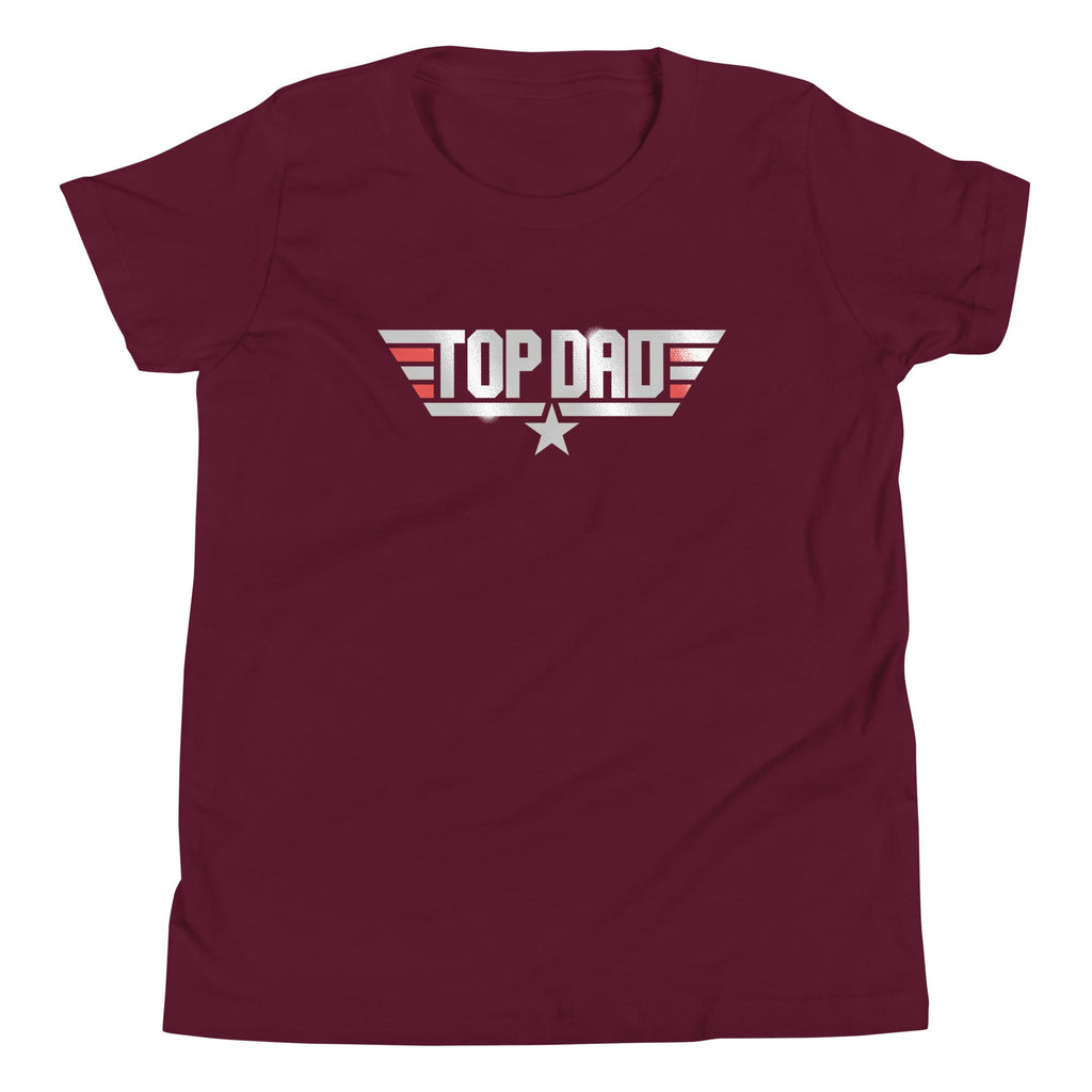 Top Dad Kid's Youth Tee Hoodie, Sweatshirt | PureTeeCo.com (Image 3)