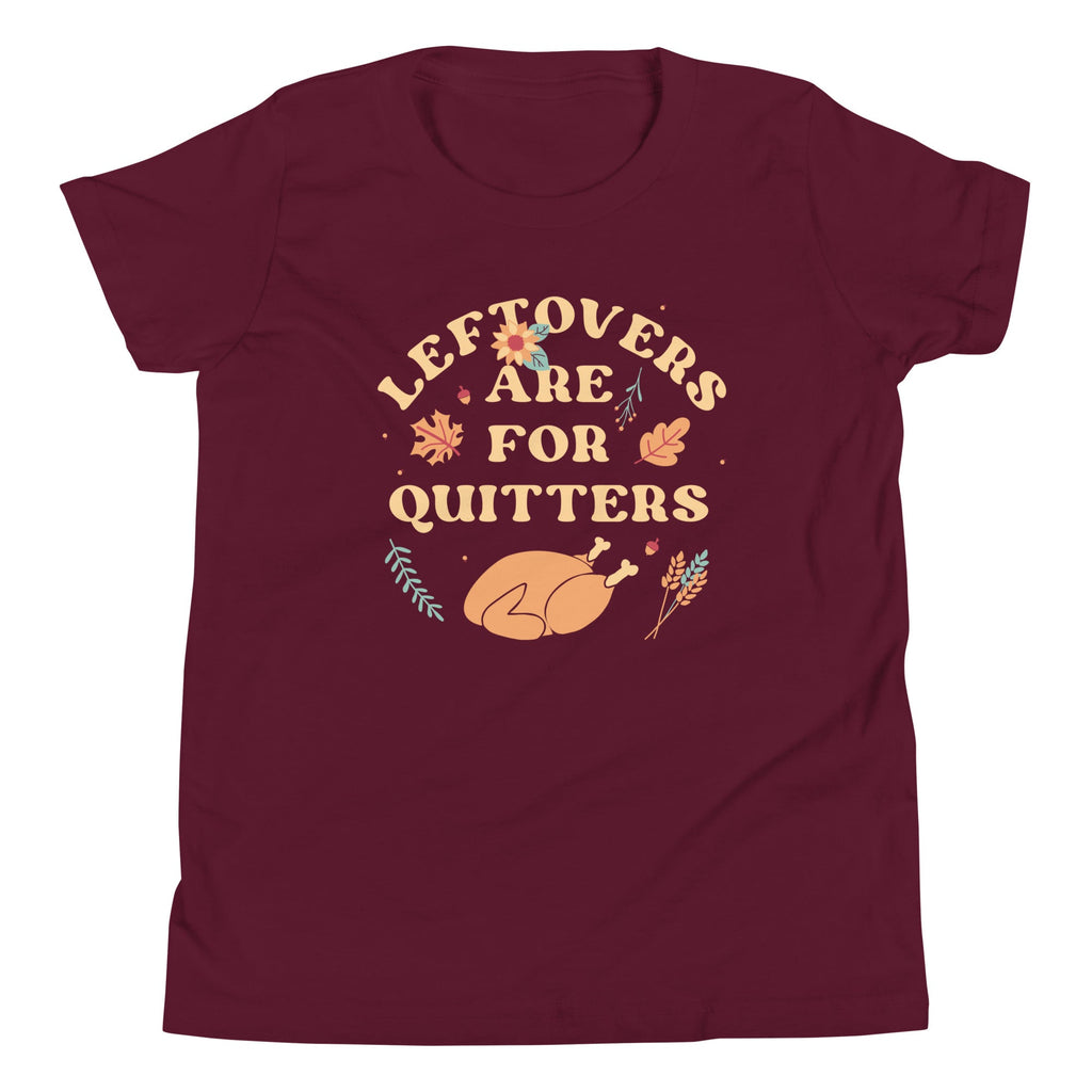 Leftovers Are For Quitters Kid's Youth Tee Hoodie, Sweatshirt | PureTeeCo.com (Image 1)