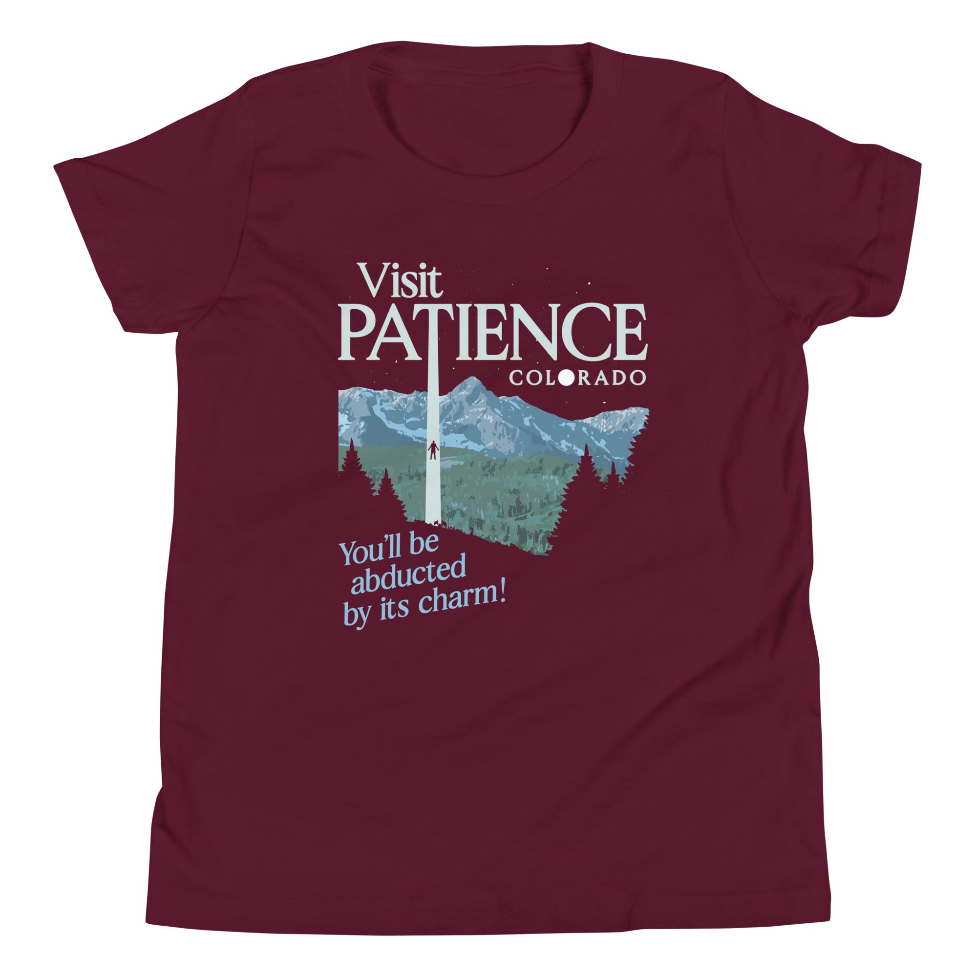 Visit Patience Colorado Kid's Youth Tee Hoodie, Sweatshirt | PureTeeCo.com (Image 4)