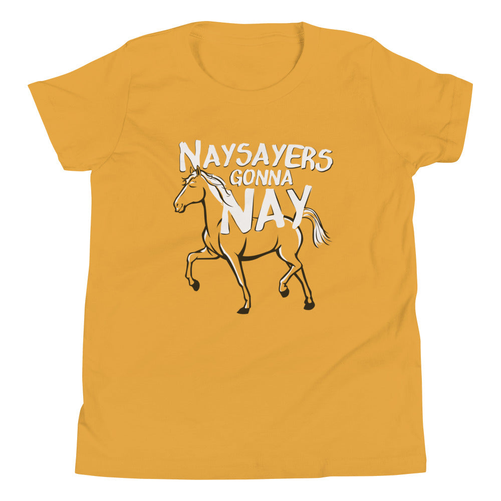 Nay Sayers Gonna Nay Kid's Youth Tee Hoodie, Sweatshirt | PureTeeCo.com (Image 3)