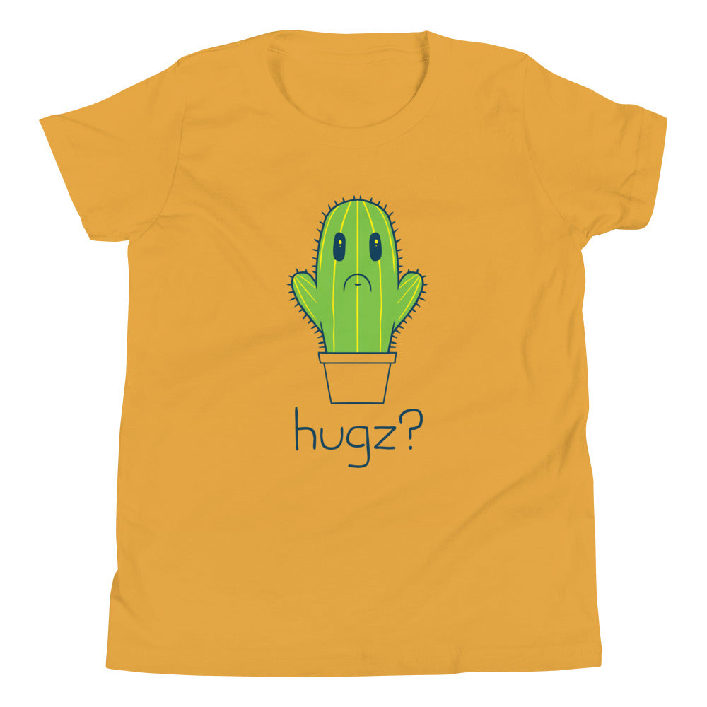 Hugz? Cactus Kid's Youth Tee Hoodie, Sweatshirt | PureTeeCo.com (Image 4)
