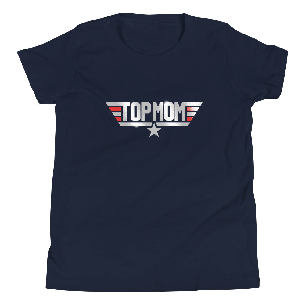 Top Mom Kid's Youth Tee Hoodie, Sweatshirt | PureTeeCo.com (Image 1)
