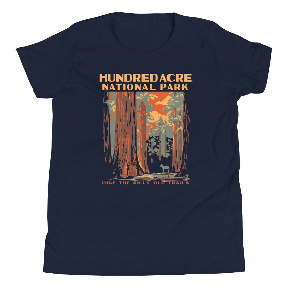 Hundred Acre National Park Kid's Youth Tee Hoodie, Sweatshirt | PureTeeCo.com (Image 1)