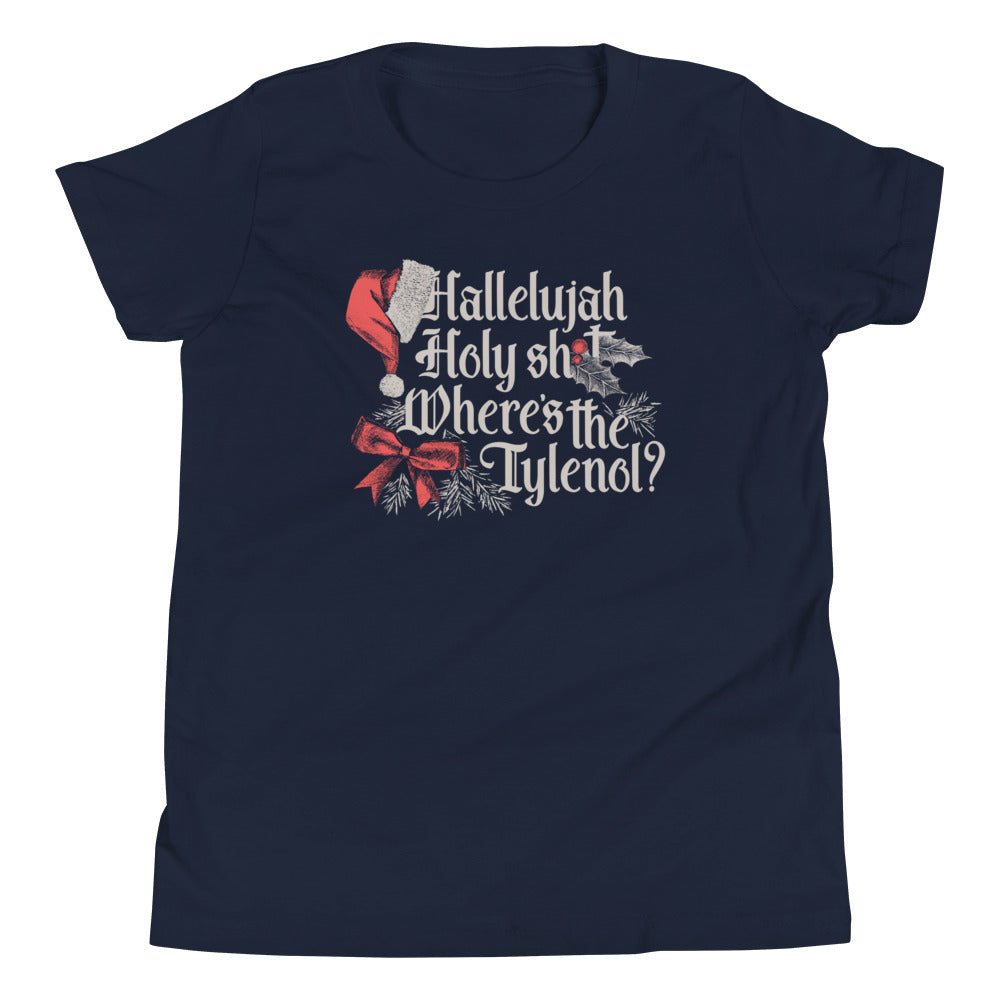 Where's The Tylenol? Kid's Youth Tee Hoodie, Sweatshirt | PureTeeCo.com (Image 2)