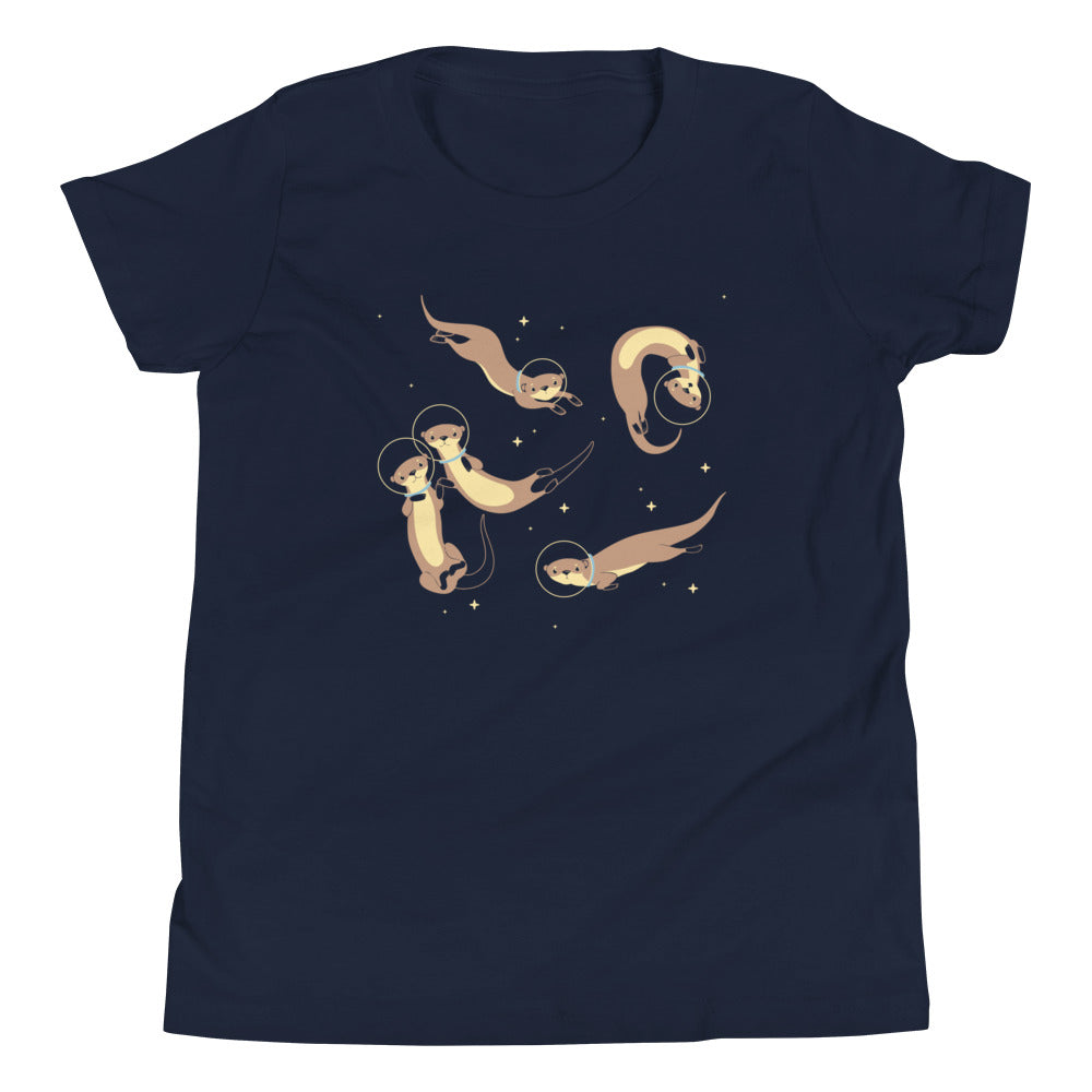 Otter Space Kid's Youth Tee Hoodie, Sweatshirt | PureTeeCo.com (Image 2)