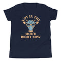Not In The Moo'd Right Now Kid's Youth Tee Hoodie, Sweatshirt | PureTeeCo.com (Image 1)