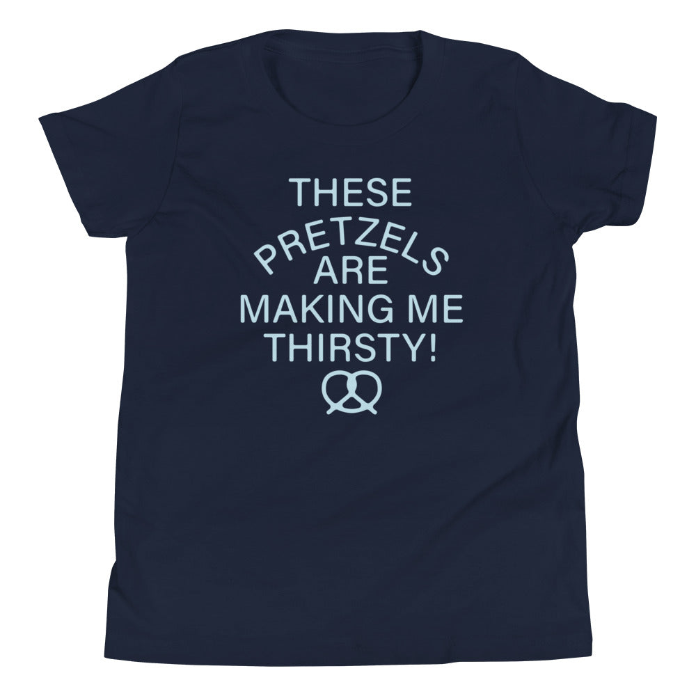 These Pretzels Are Making Me Thirsty! Kid's Youth Tee Hoodie, Sweatshirt | PureTeeCo.com (Image 3)