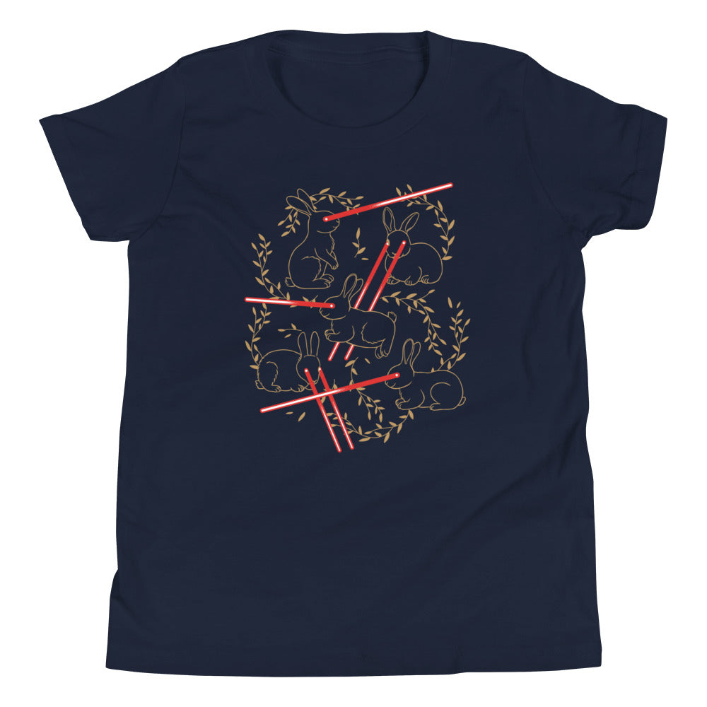Laser Buns Kid's Youth Tee Hoodie, Sweatshirt | PureTeeCo.com (Image 2)