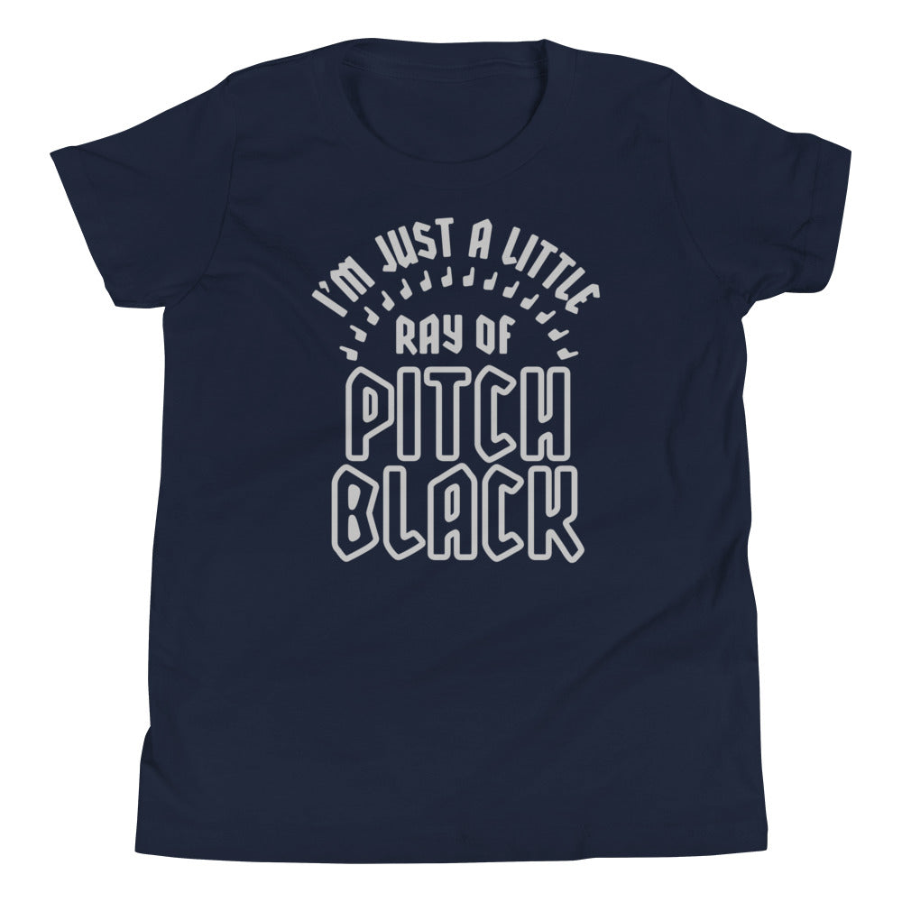 Ray Of Pitch Black Kid's Youth Tee Hoodie, Sweatshirt | PureTeeCo.com (Image 2)