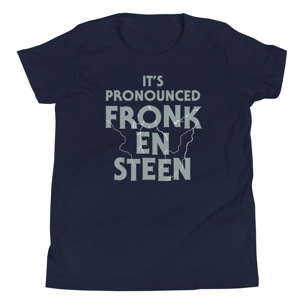 It's Pronounced Fronk-En-Steen Kid's Youth Tee Hoodie, Sweatshirt | PureTeeCo.com (Image 2)