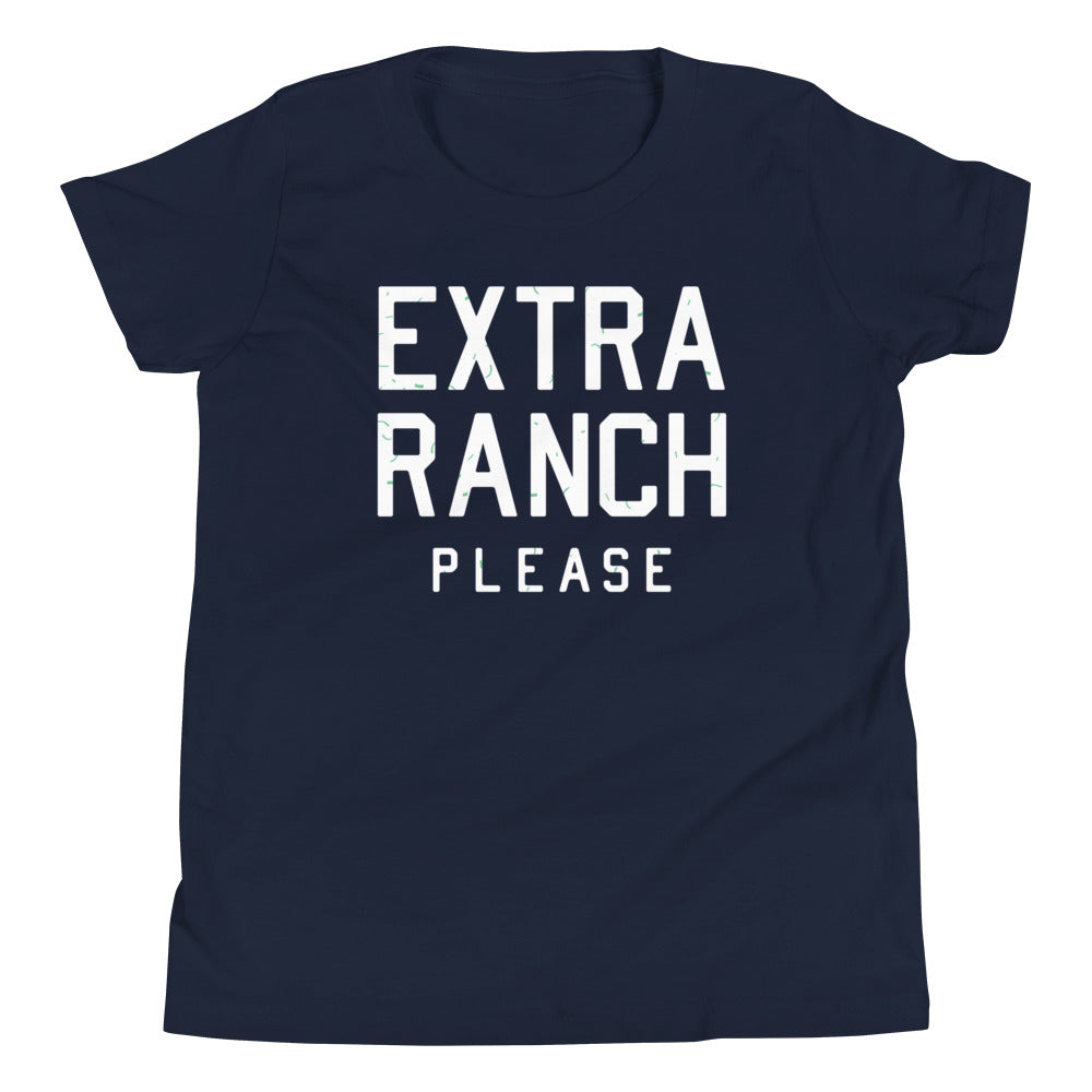 Extra Ranch Please Kid's Youth Tee Hoodie, Sweatshirt | PureTeeCo.com (Image 1)