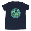 Water Lilies Police Box Kid's Youth Tee Hoodie, Sweatshirt | PureTeeCo.com (Image 1)