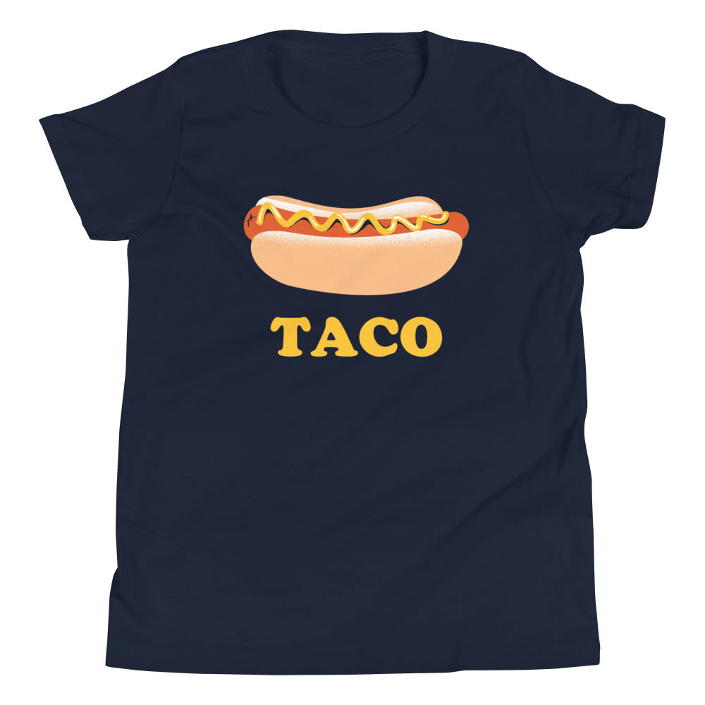 Hotdog Taco Kid's Youth Tee Hoodie, Sweatshirt | PureTeeCo.com (Image 3)