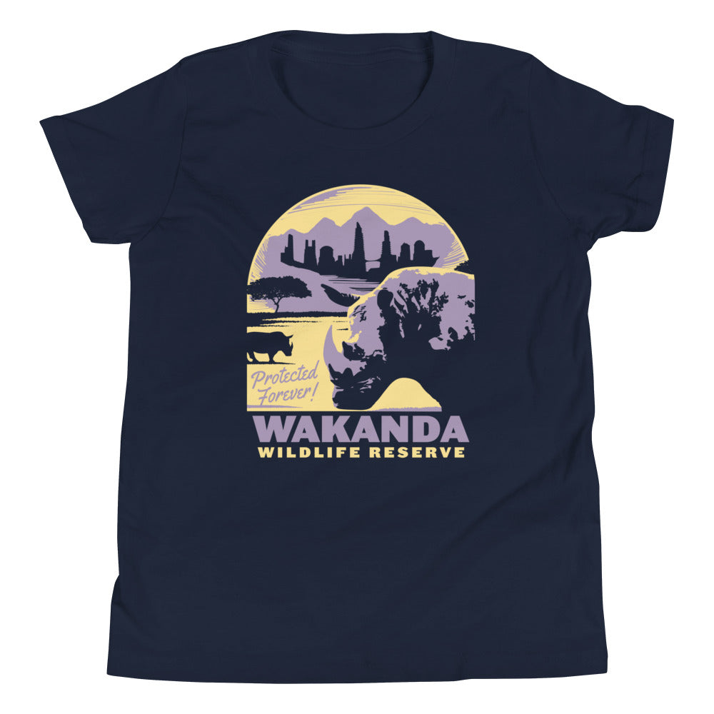 Wakanda Wildlife Reserve Kid's Youth Tee Hoodie, Sweatshirt | PureTeeCo.com (Image 2)