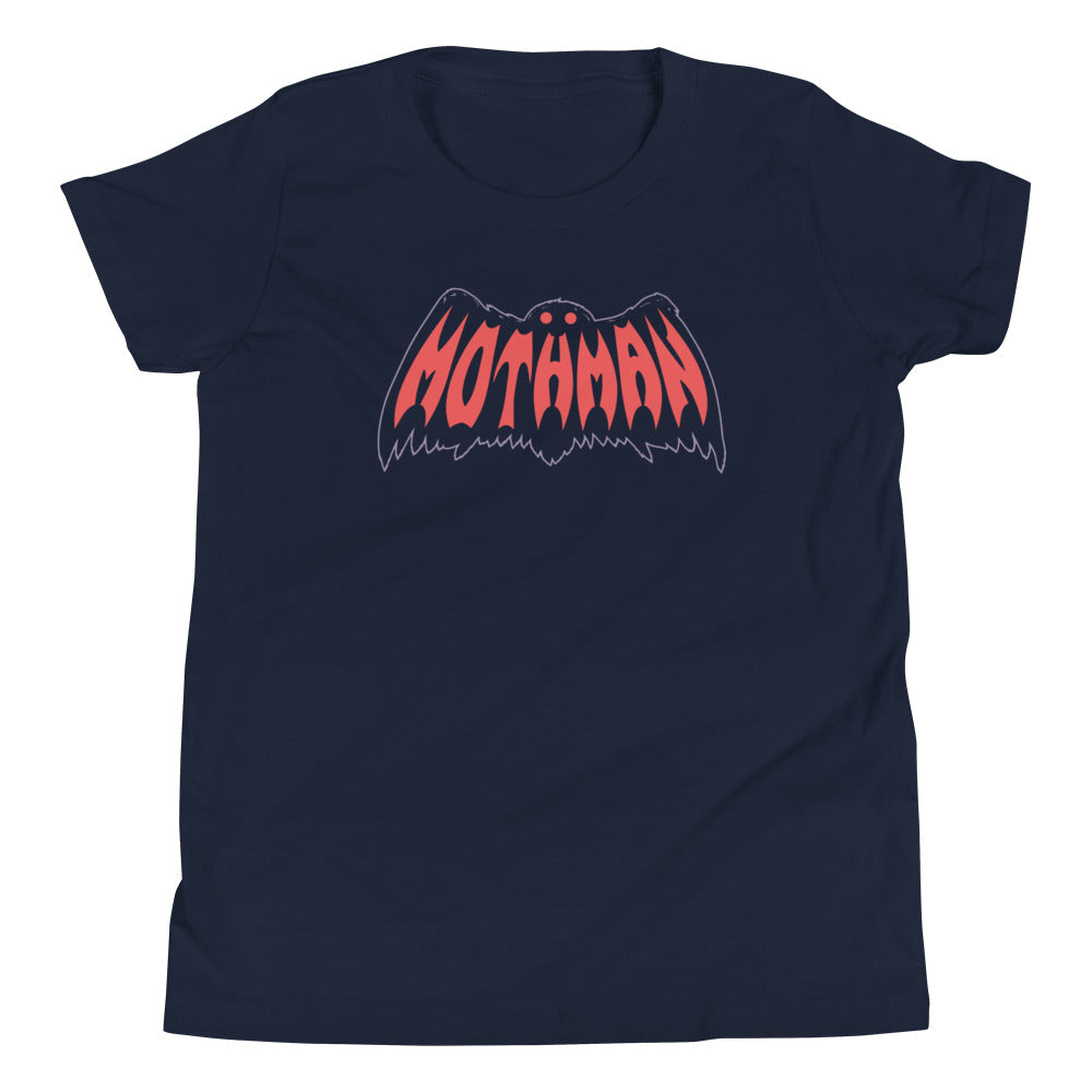 Mothman Kid's Youth Tee Hoodie, Sweatshirt | PureTeeCo.com (Image 2)