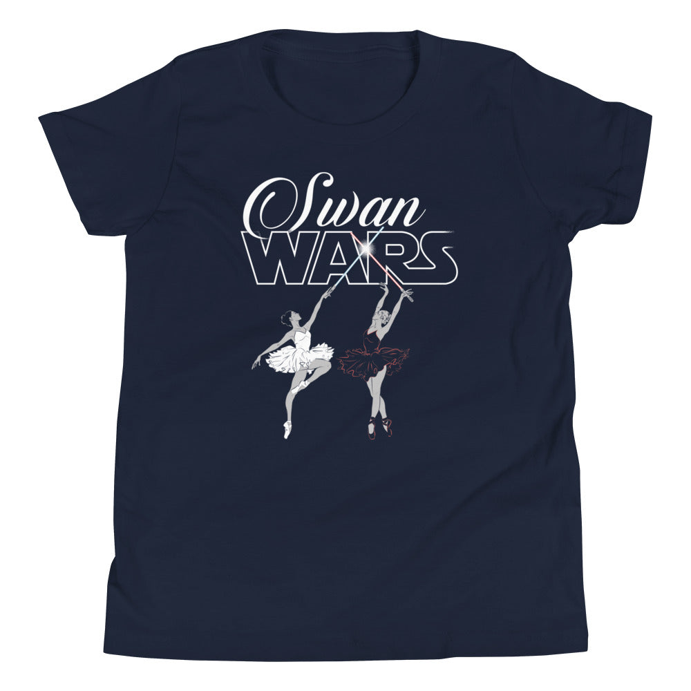 Swan Wars Kid's Youth Tee Hoodie, Sweatshirt | PureTeeCo.com (Image 2)