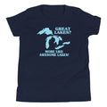 Great Lakes? Kid's Youth Tee Hoodie, Sweatshirt | PureTeeCo.com (Image 1)