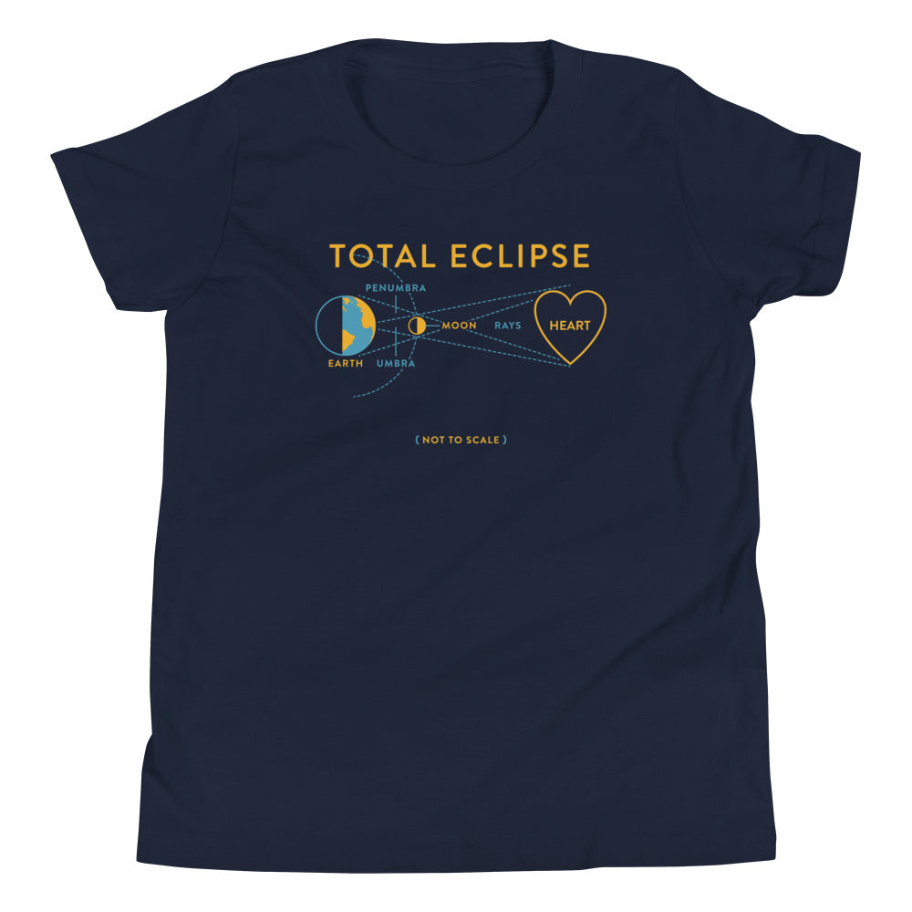 Total Eclipse Of The Heart Kid's Youth Tee Hoodie, Sweatshirt | PureTeeCo.com (Image 2)