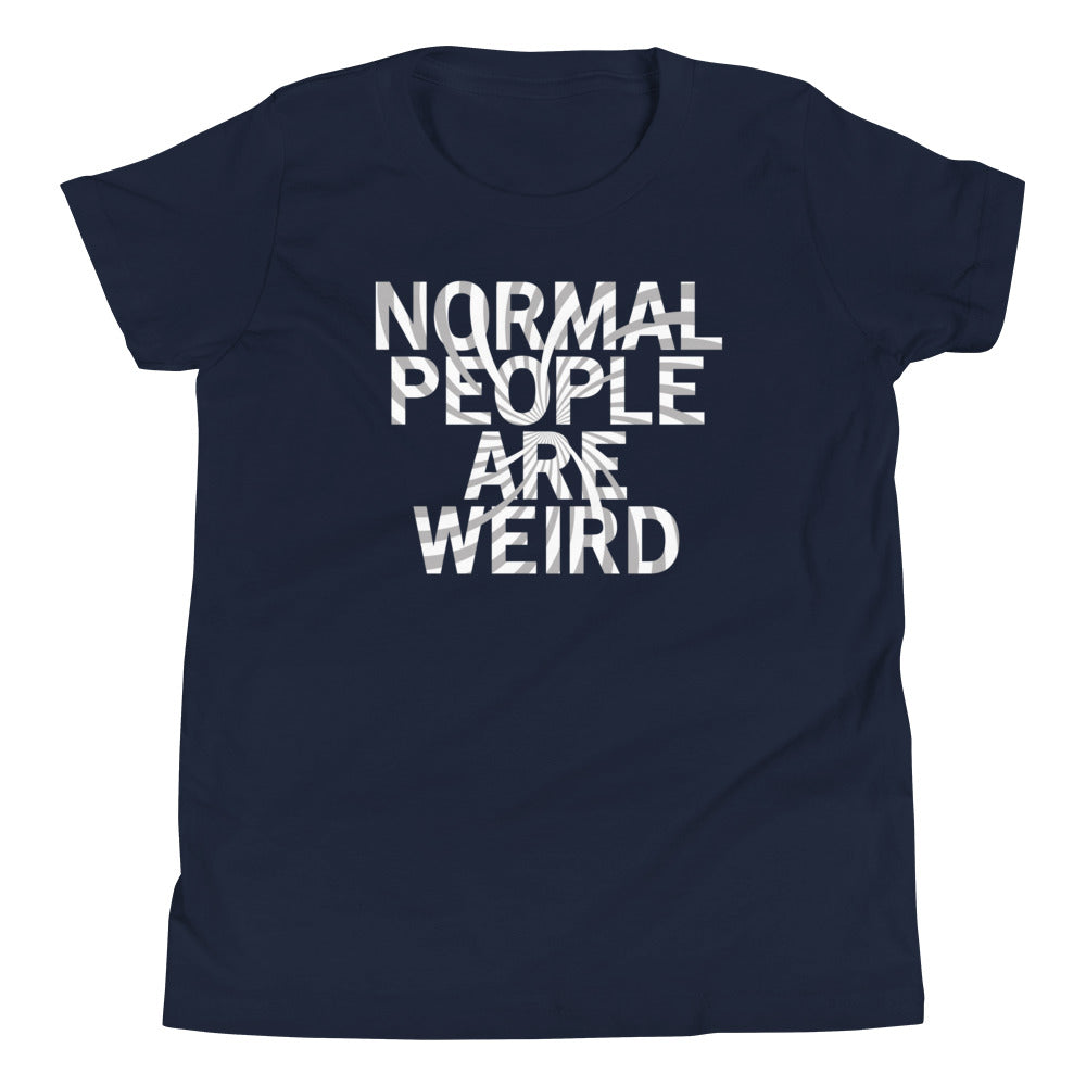 Normal People Are Weird Kid's Youth Tee Hoodie, Sweatshirt | PureTeeCo.com (Image 2)