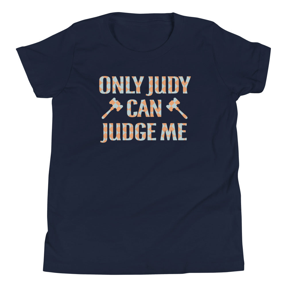 Only Judy Can Judge Me Kid's Youth Tee Hoodie, Sweatshirt | PureTeeCo.com (Image 2)