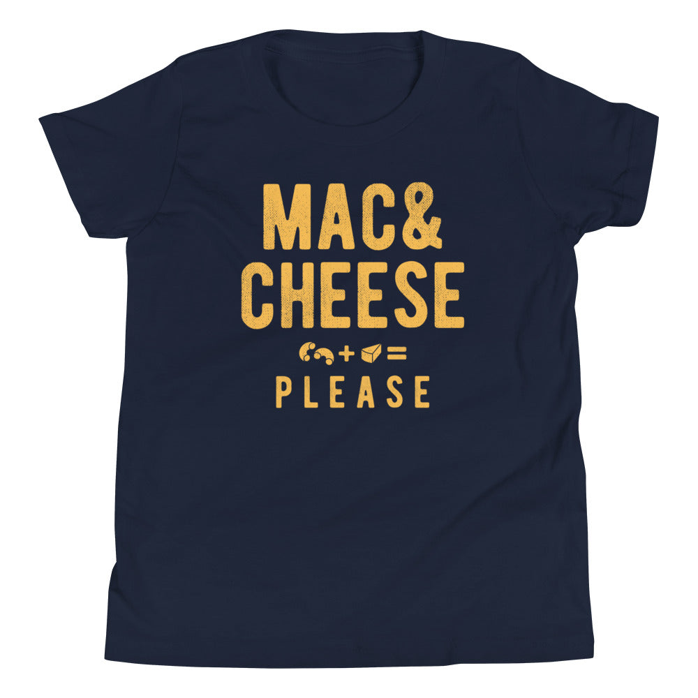 Mac And Cheese Please Kid's Youth Tee Hoodie, Sweatshirt | PureTeeCo.com (Image 2)