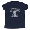 The Early Worm Gets The Bird Kid's Youth Tee Hoodie, Sweatshirt | PureTeeCo.com (Image 1)