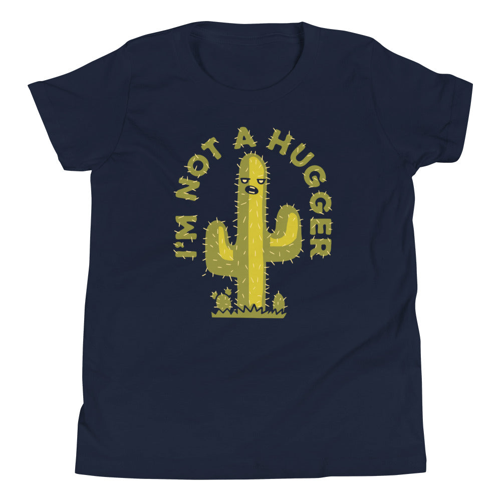 I'm Not A Hugger Kid's Youth Tee Hoodie, Sweatshirt | PureTeeCo.com (Image 2)