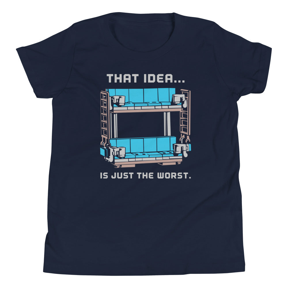 Double Decker Couch Kid's Youth Tee Hoodie, Sweatshirt | PureTeeCo.com (Image 1)