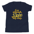 Go Ahead, Bake My Day Kid's Youth Tee Hoodie, Sweatshirt | PureTeeCo.com (Image 1)