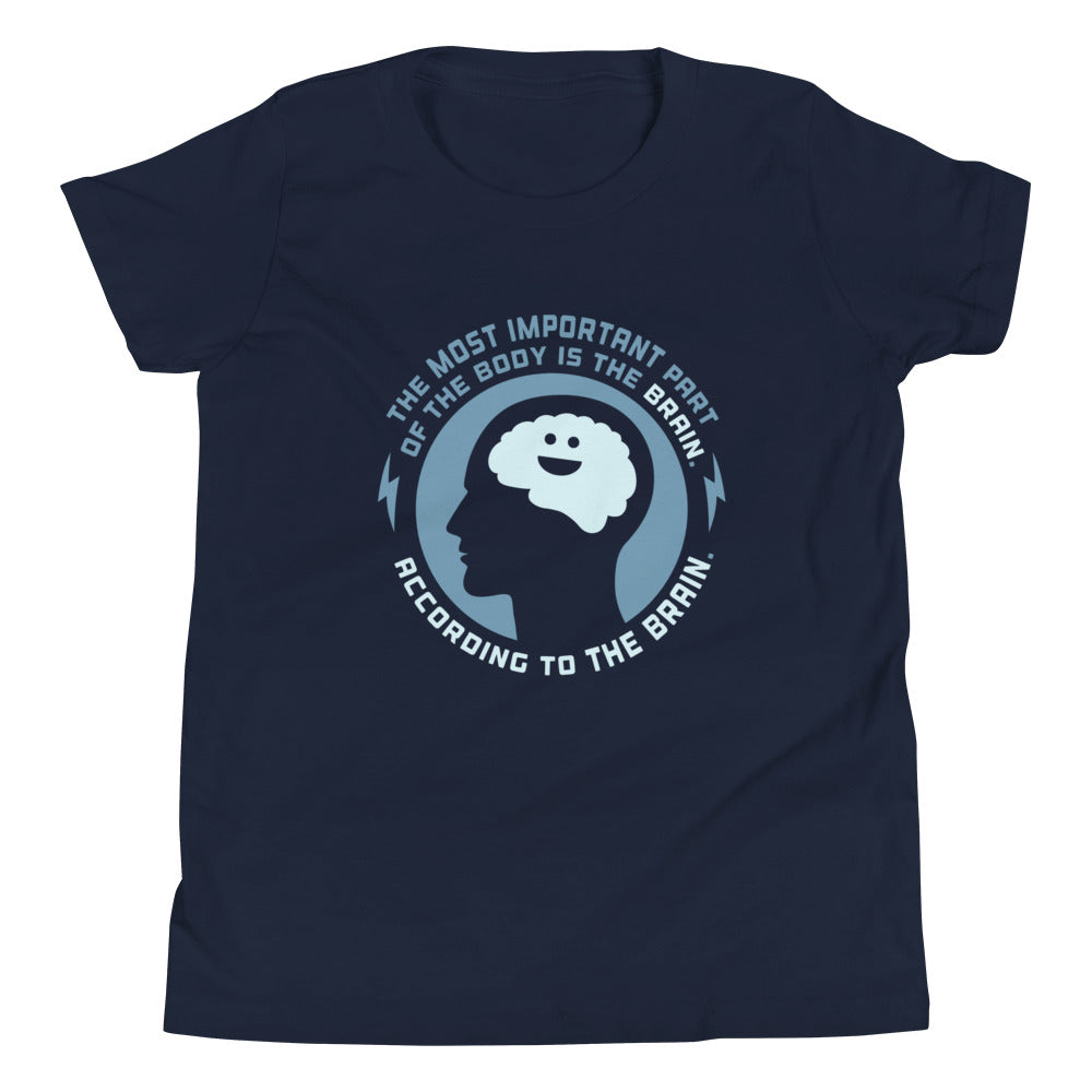 Most Important Part Of The Body Kid's Youth Tee Hoodie, Sweatshirt | PureTeeCo.com (Image 2)