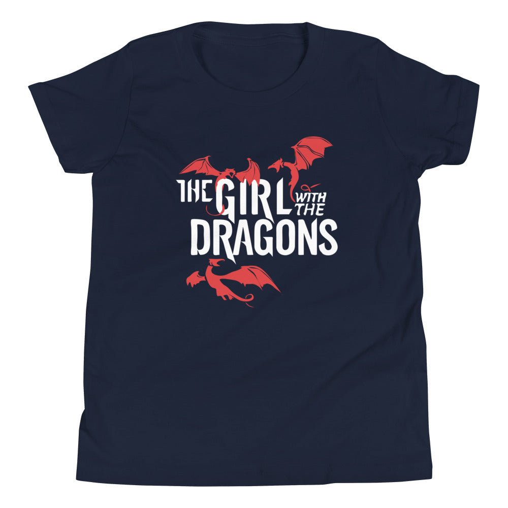 The Girl With The Dragons Kid's Youth Tee Hoodie, Sweatshirt | PureTeeCo.com (Image 2)