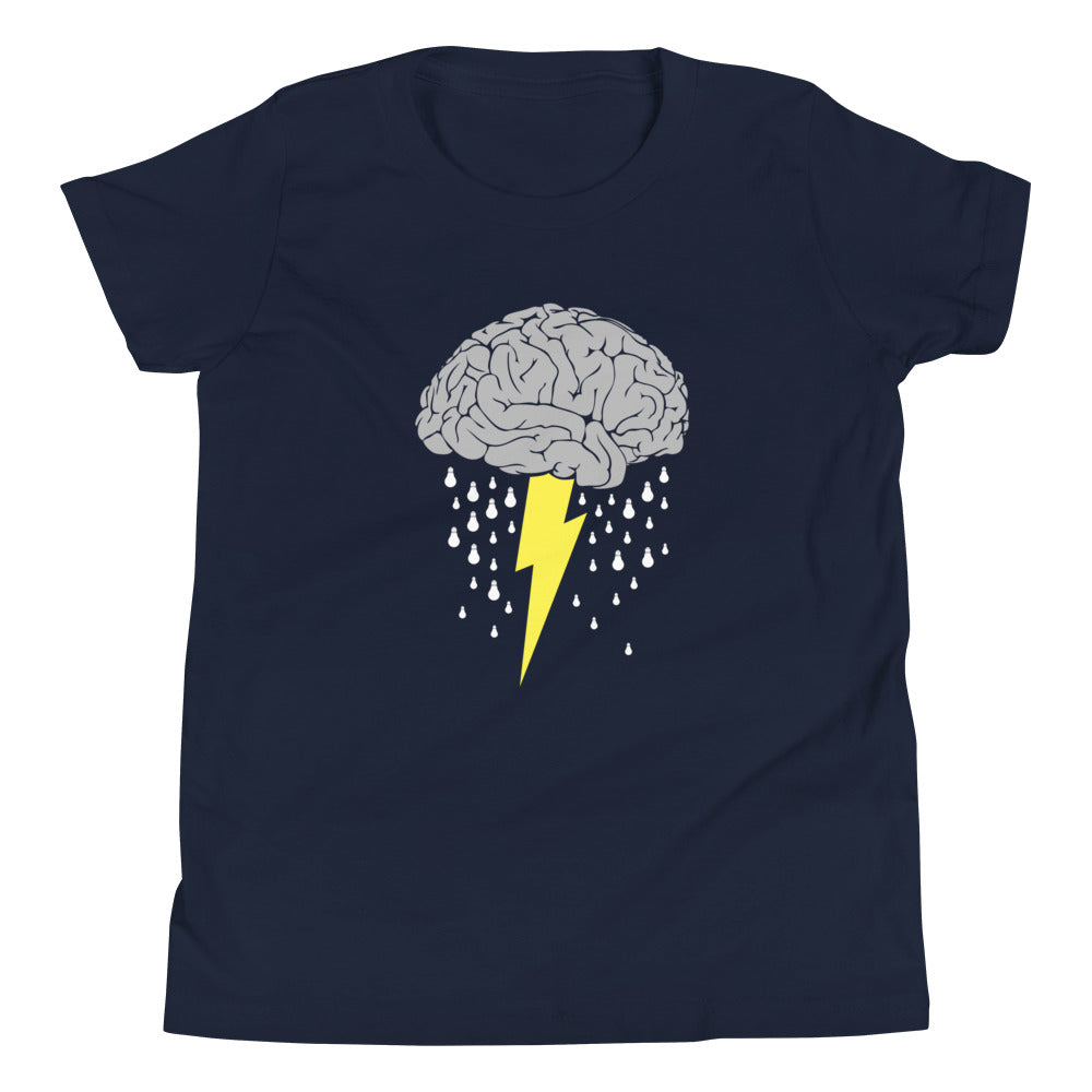 Brainstorm Kid's Youth Tee Hoodie, Sweatshirt | PureTeeCo.com (Image 1)